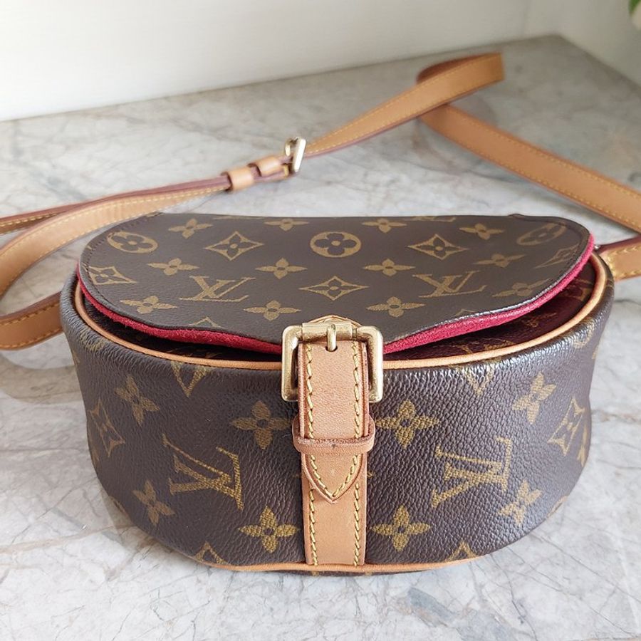 Louis Vuitton 🎀現品實拍 🎀LV M51179 Tambourin 老花鈴鼓包斜/肩背包~二手約9成新-7
