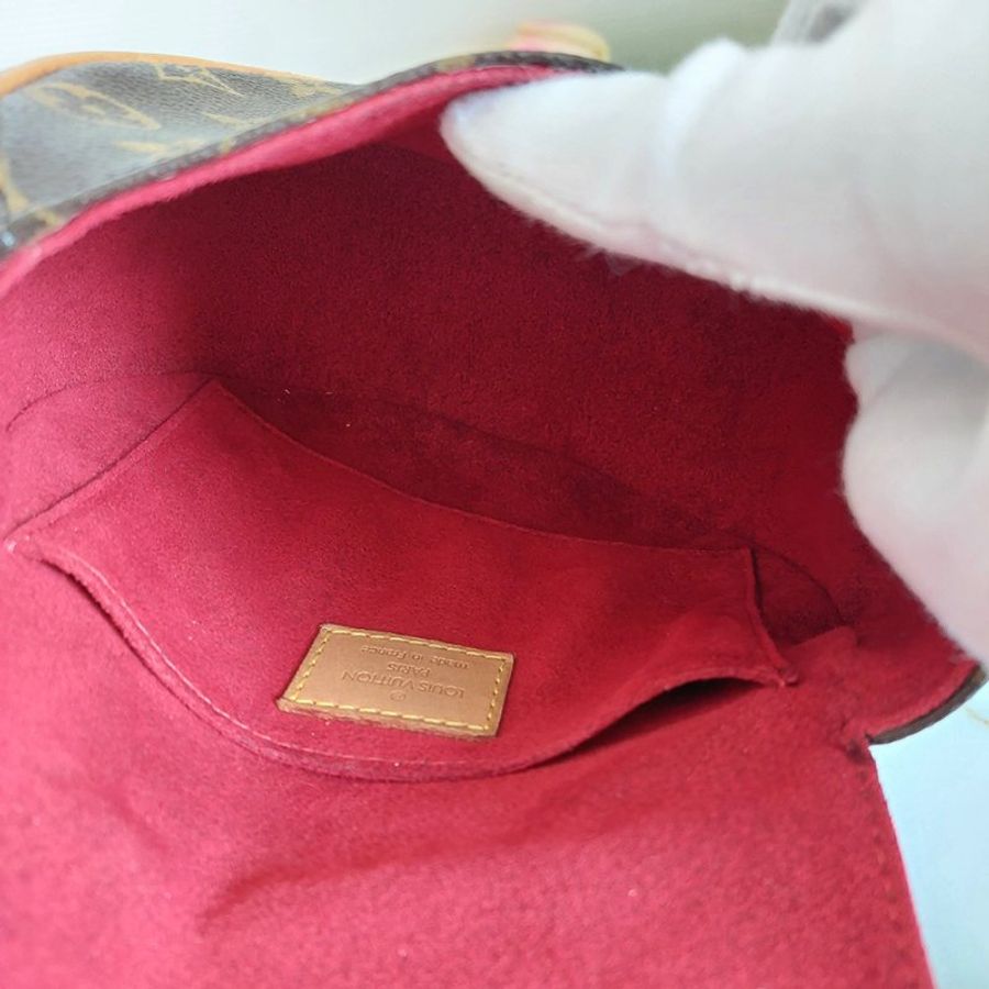 Louis Vuitton 🎀現品實拍 🎀LV M51179 Tambourin 老花鈴鼓包斜/肩背包~二手約9成新-11
