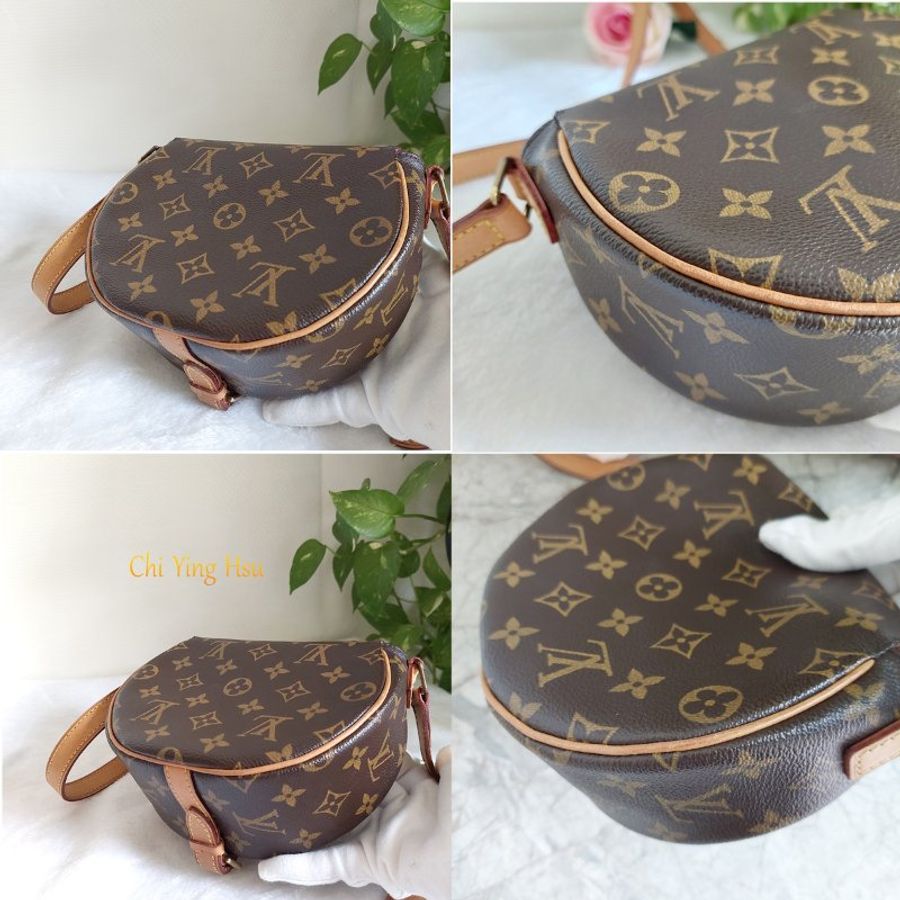 Louis Vuitton 🎀現品實拍 🎀LV M51179 Tambourin 老花鈴鼓包斜/肩背包~二手約9成新-12