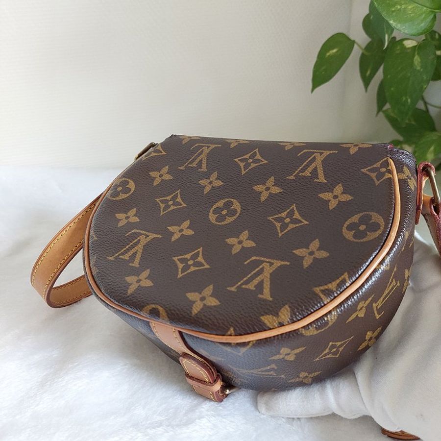 Louis Vuitton 🎀現品實拍 🎀LV M51179 Tambourin 老花鈴鼓包斜/肩背包~二手約9成新-14