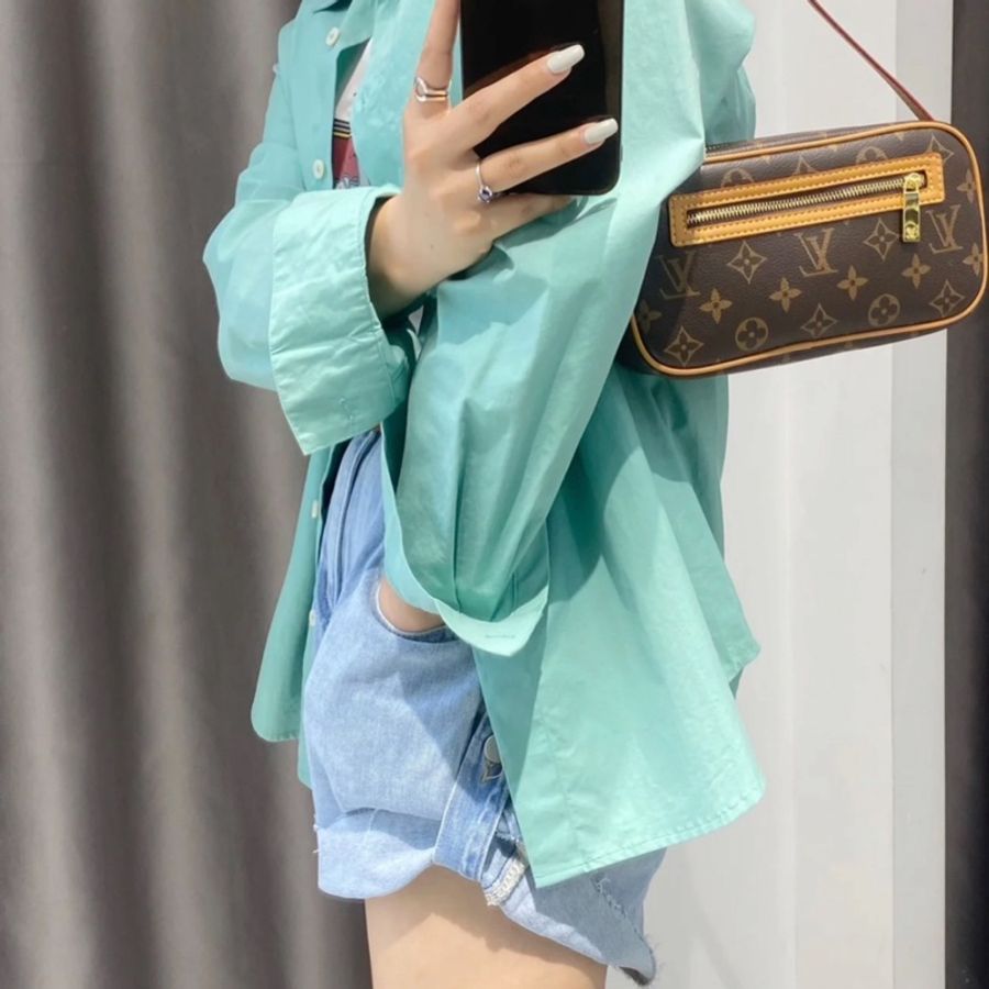 LV開口笑 腋下包 小號-6