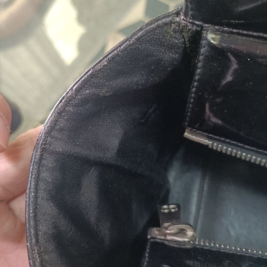 CHANGL香奈兒漆皮手提包肩揹包-34