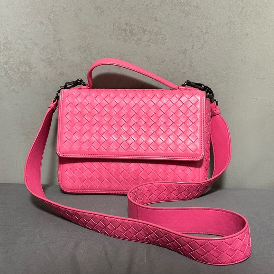 Bottega Veneta 桃粉色側背包 BV-1