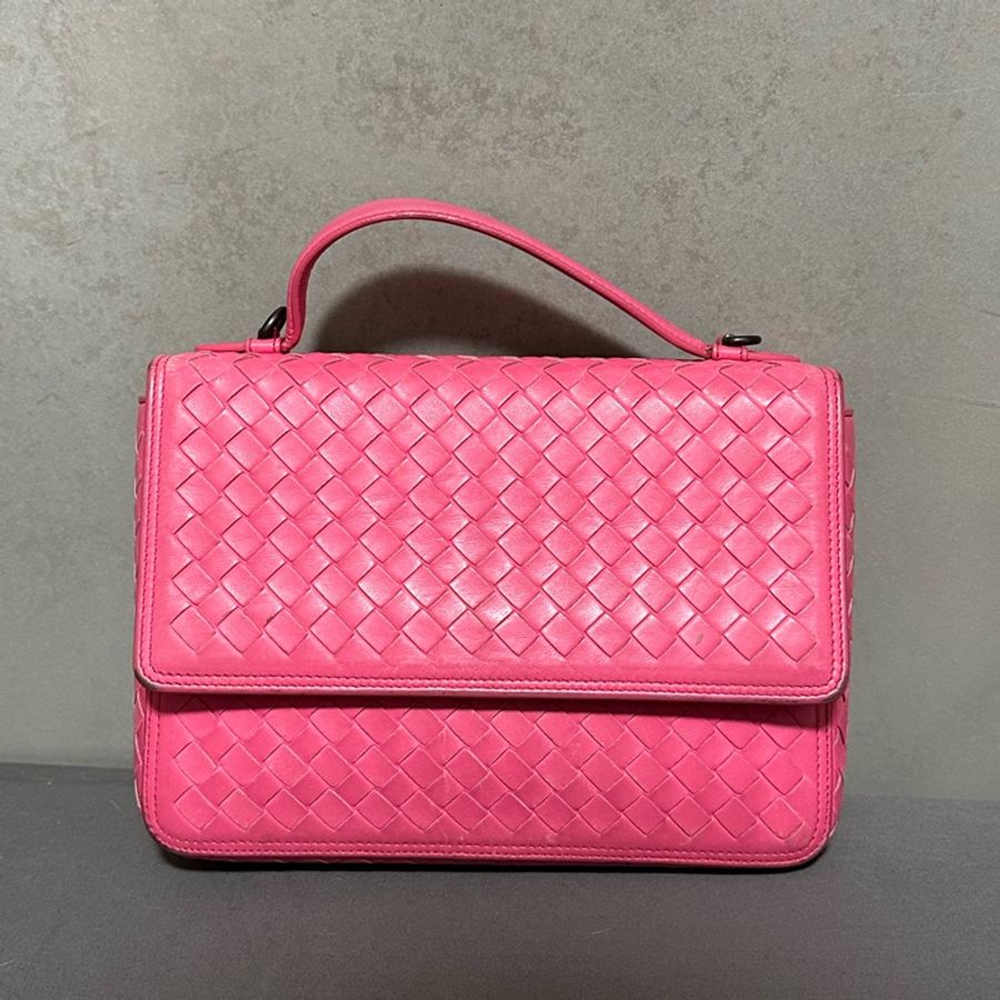 Bottega Veneta 桃粉色側背包 BV-8