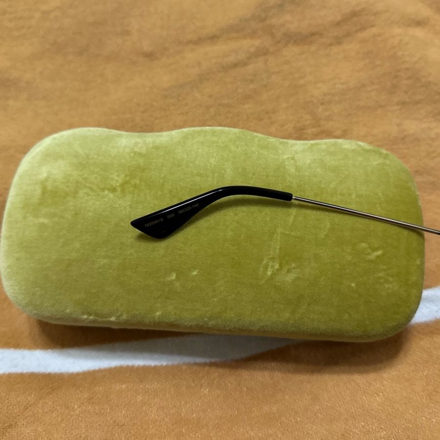 GUCCI 圓黑框 藍色鏡片 太陽眼鏡 GG0061S 009-12