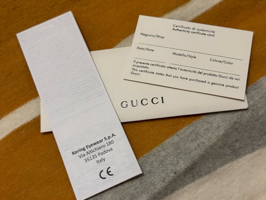 GUCCI 圓黑框 藍色鏡片 太陽眼鏡 GG0061S 009-16