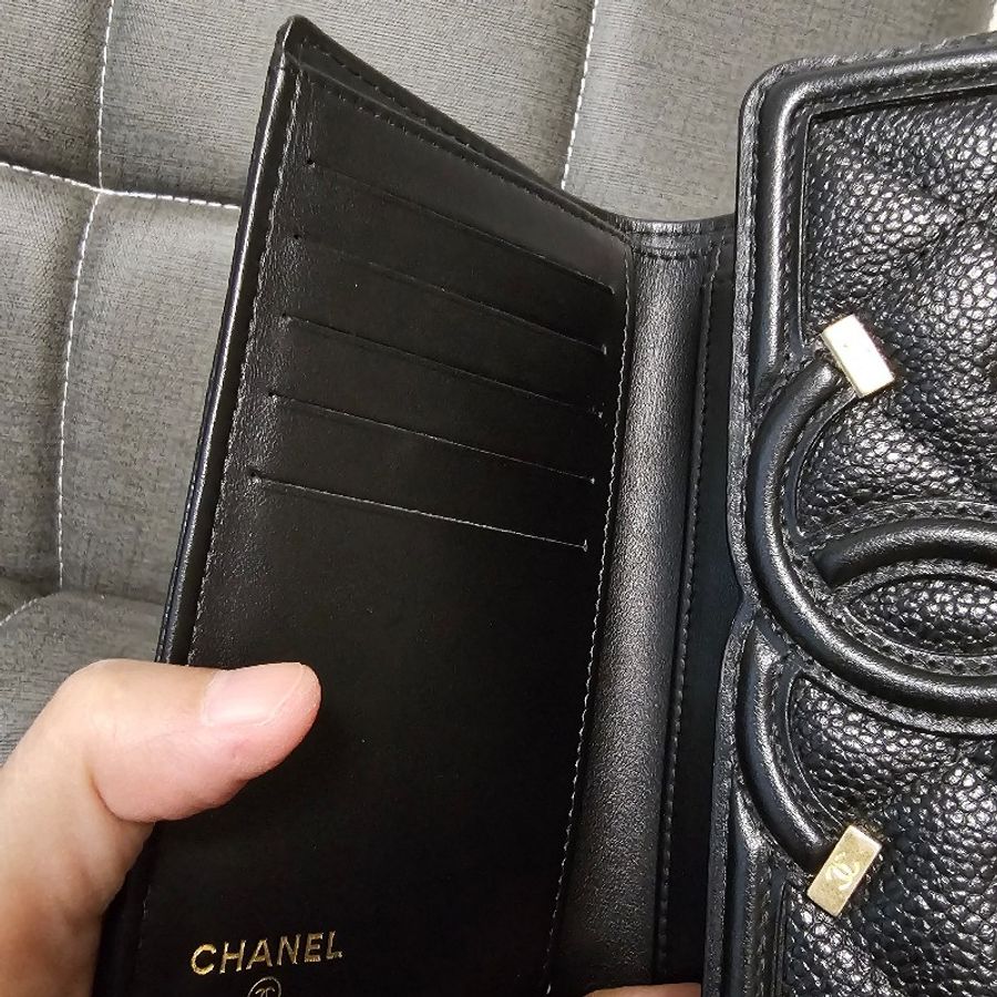 Chanel 中夾(黑.荔枝皮)-12