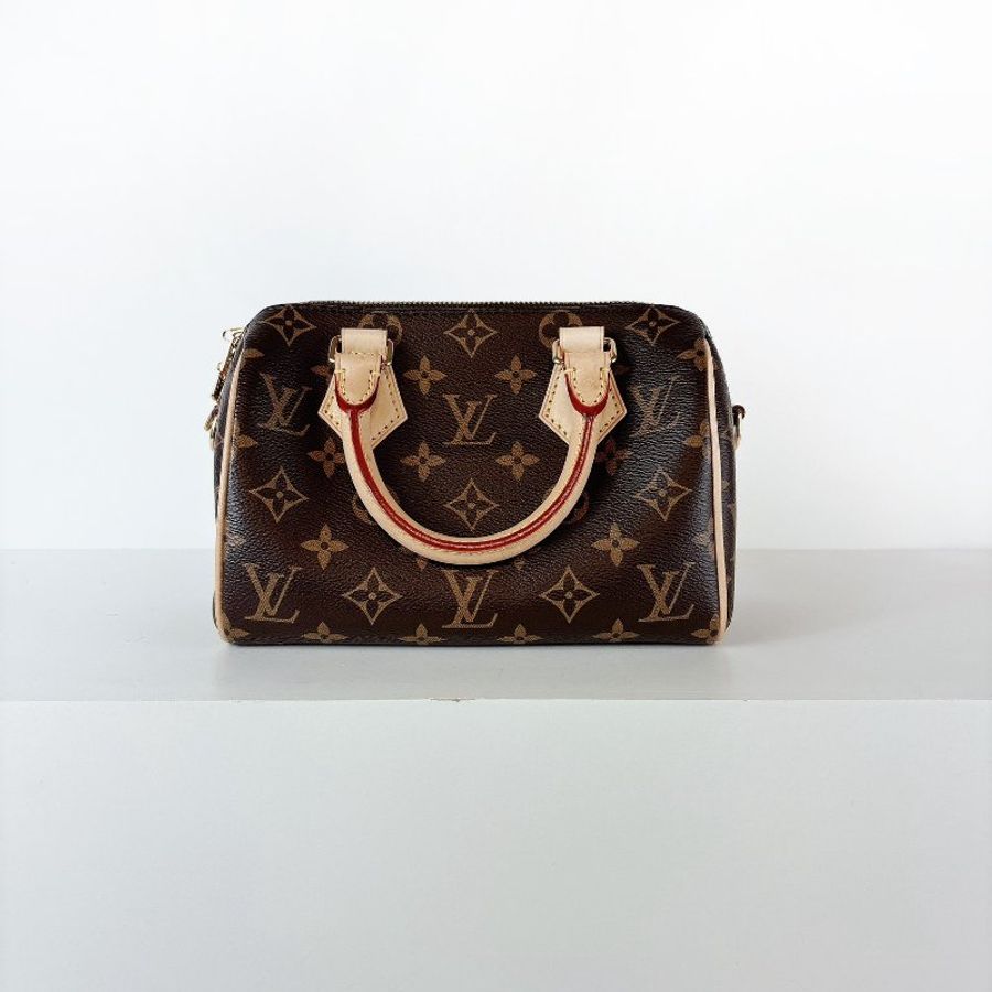 Lv Speedy 20 新款 奶茶色背帶-7