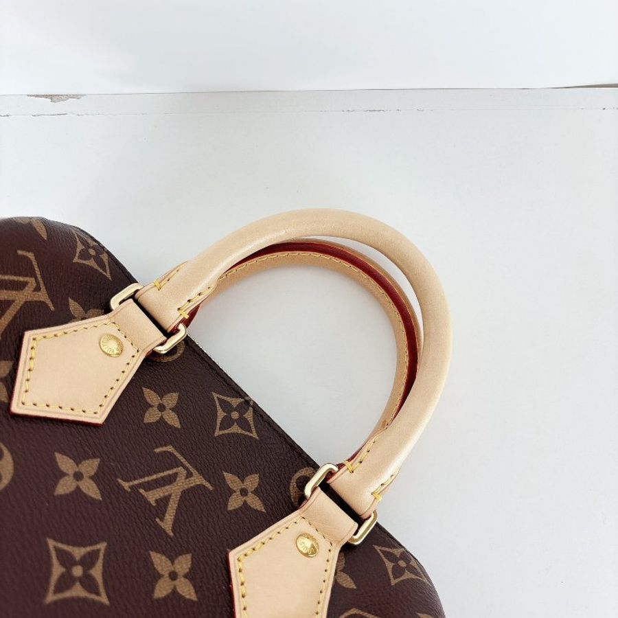 Lv Speedy 20 新款 奶茶色背帶-9
