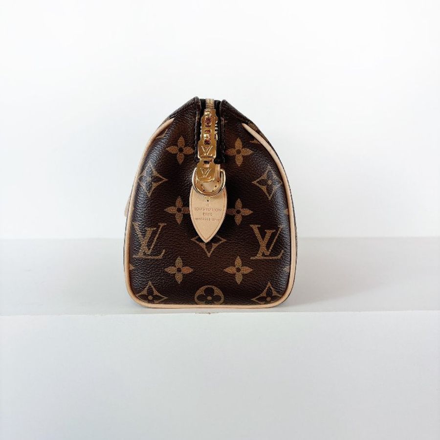 Lv Speedy 20 新款 奶茶色背帶-10
