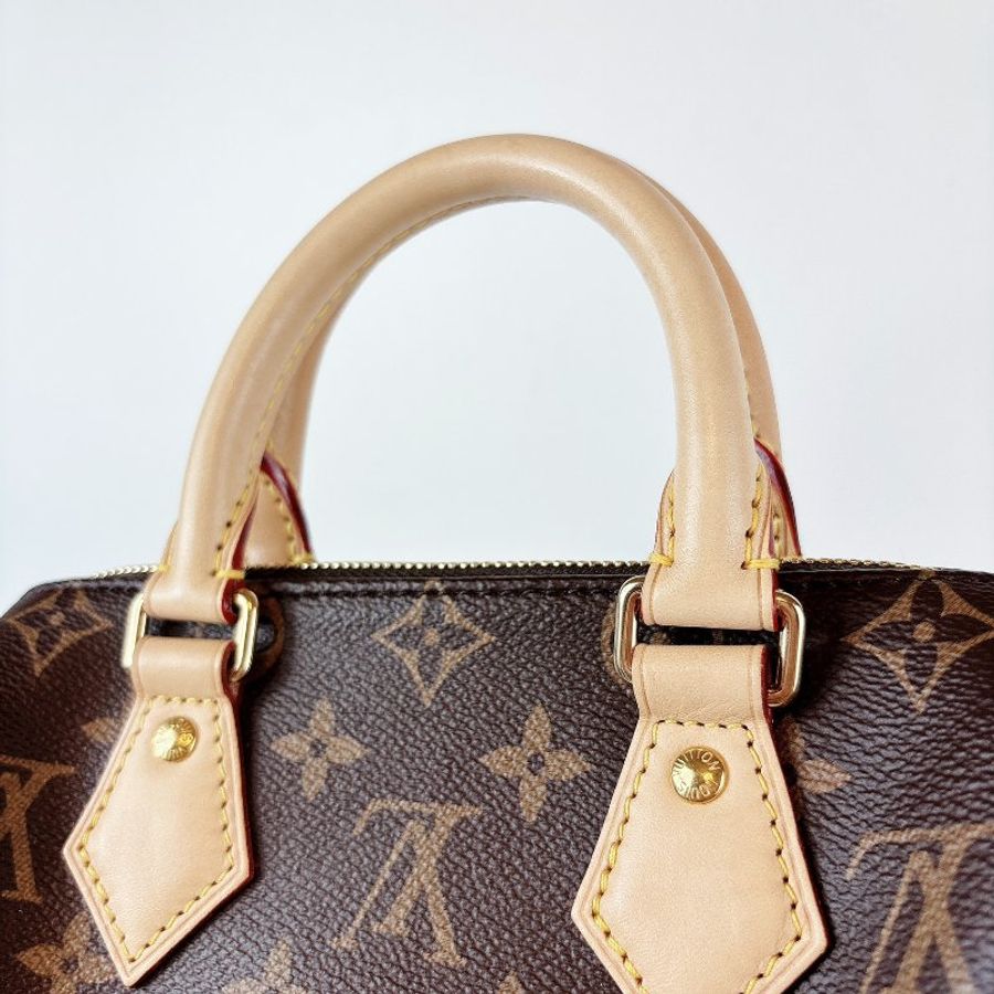 Lv Speedy 20 新款 奶茶色背帶-11
