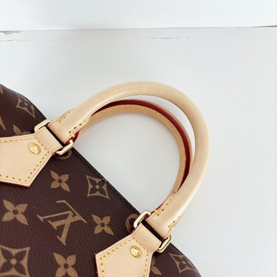 Lv Speedy 20 新款 奶茶色背帶-12