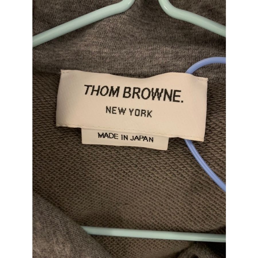 ThomBrowne 灰色四線連帽外套-3
