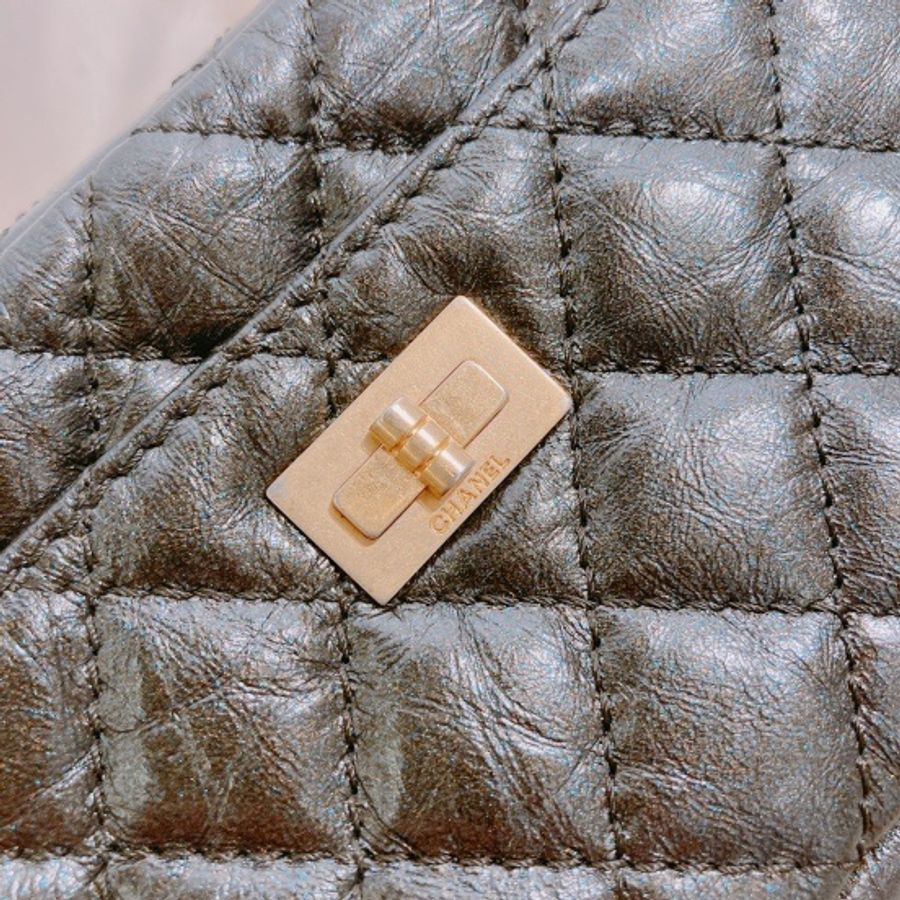 Chanel 仿舊小牛皮及金色金屬 2.55迷你手袋Mini 2.55 Carmera Bag-3