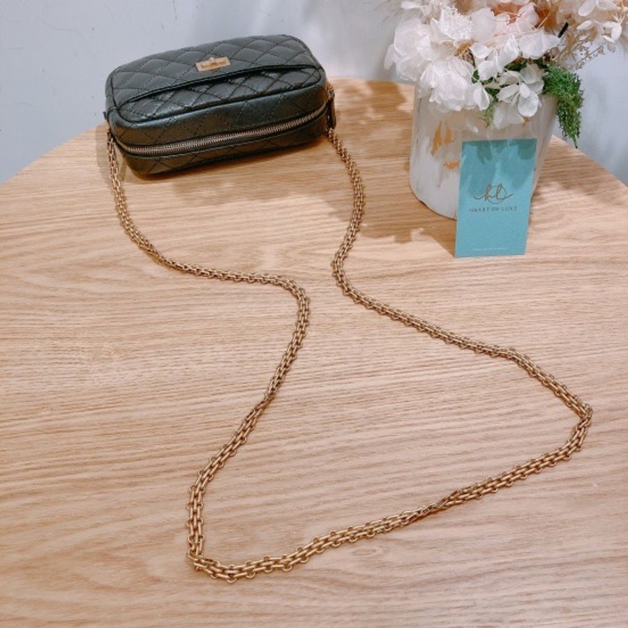 Chanel 仿舊小牛皮及金色金屬 2.55迷你手袋Mini 2.55 Carmera Bag-5