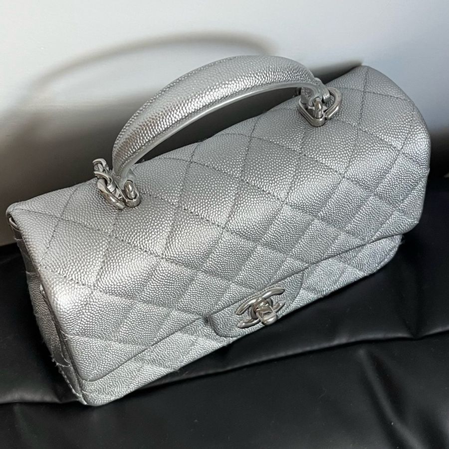 Chanel Top Handel 銀色 罕有款-4
