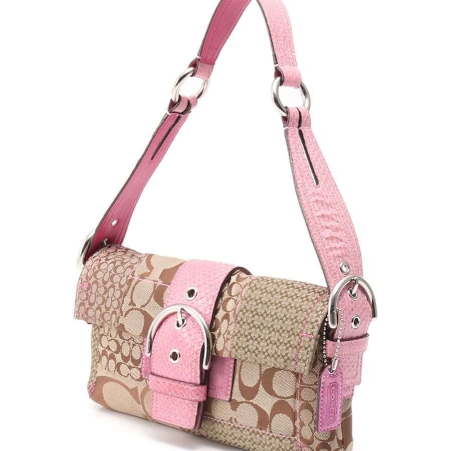 全新 美國 🇺🇸 正貨 Coach 老花 經典 手提包 肩背包 腋下包 液下包 不退流行-0