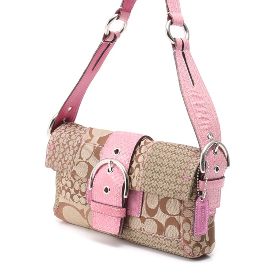 全新 美國 🇺🇸 正貨 Coach 老花 經典 手提包 肩背包 腋下包 液下包 不退流行-5
