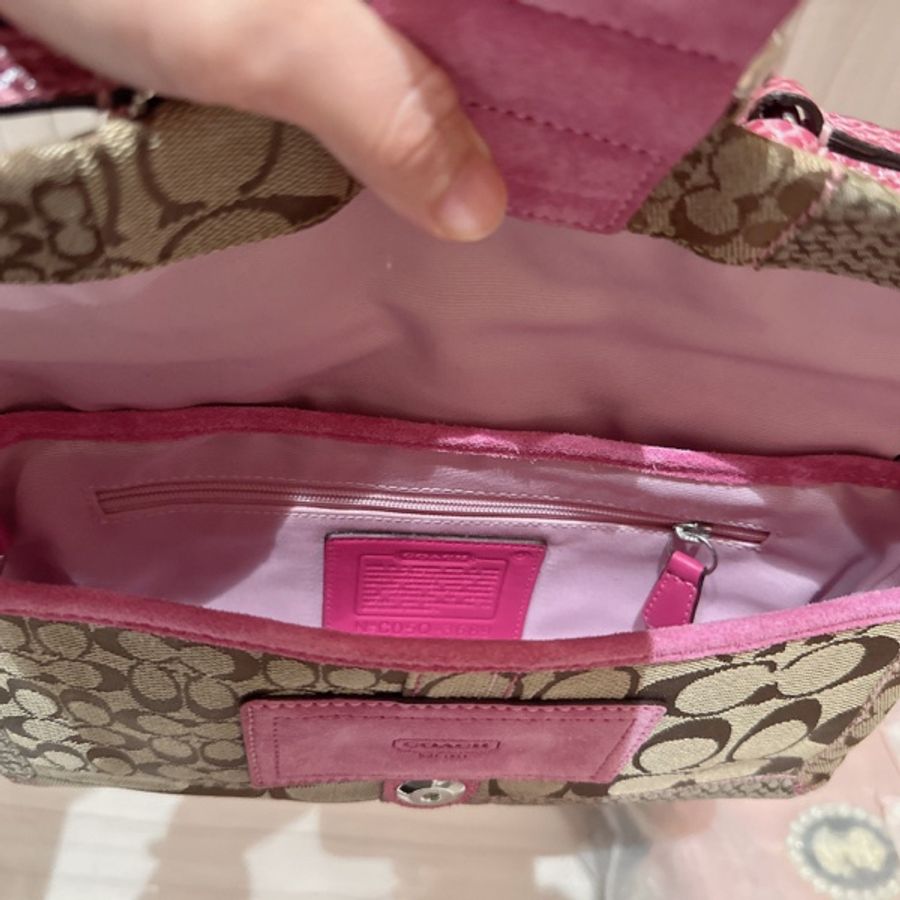 全新 美國 🇺🇸 正貨 Coach 老花 經典 手提包 肩背包 腋下包 液下包 不退流行-9
