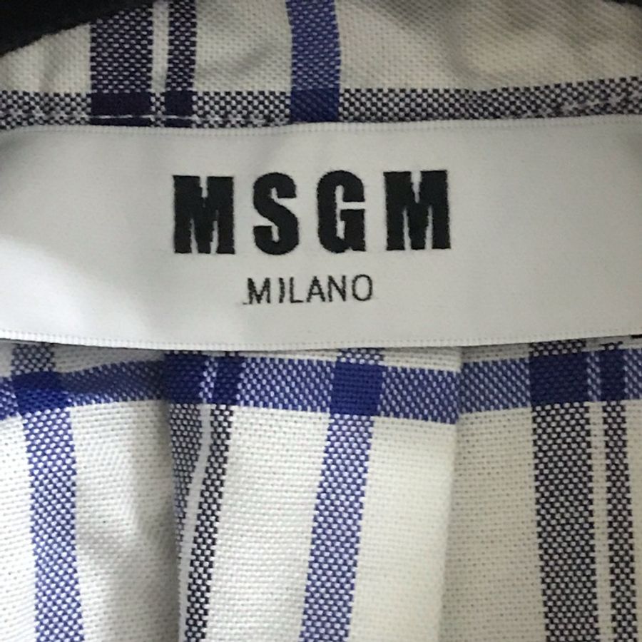 25)MSGM正品拼接蕾絲襯衫外套 S-L適穿 約9成新-4