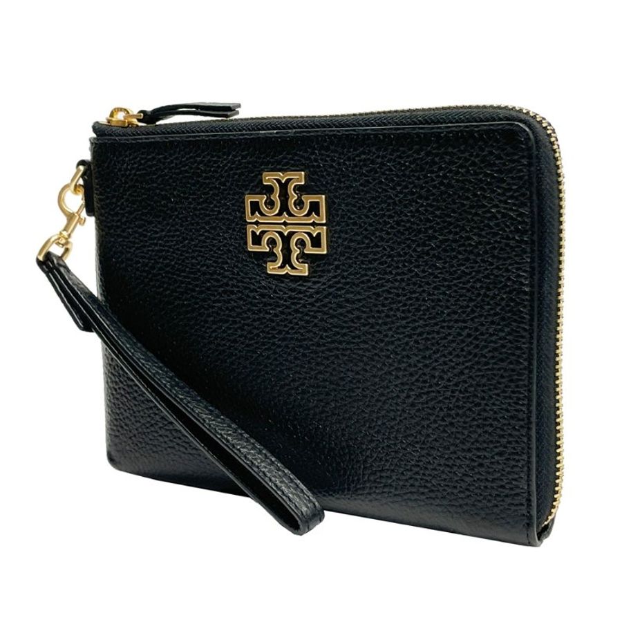 【全新】TORY BURCH 牛皮大零錢/手拿包(大款-黑)-1