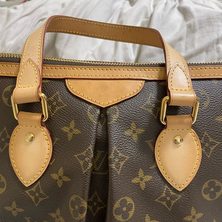 LV M40145 PALERMO 經典Monogram 老花肩背/斜背/手提包 二手精品 正貨-2
