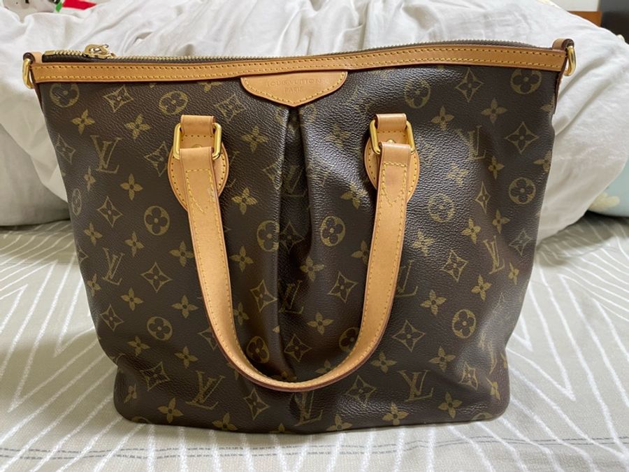 LV M40145 PALERMO 經典Monogram 老花肩背/斜背/手提包 二手精品 正貨-5
