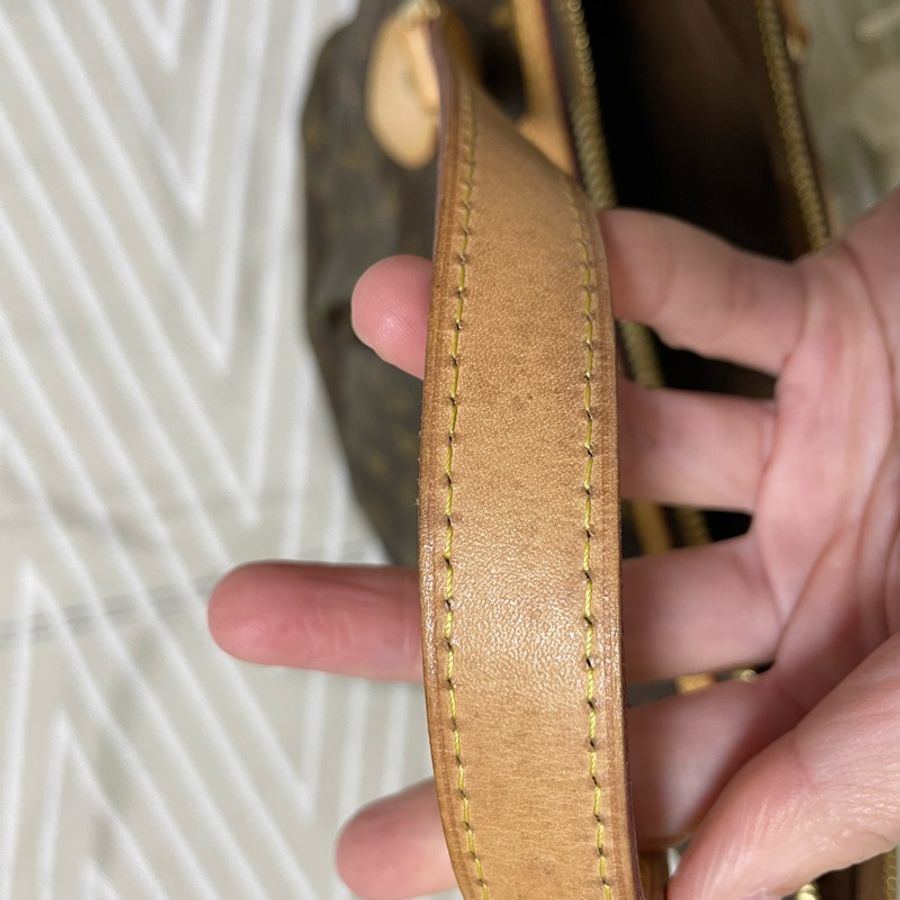 LV M40145 PALERMO 經典Monogram 老花肩背/斜背/手提包 二手精品 正貨-27