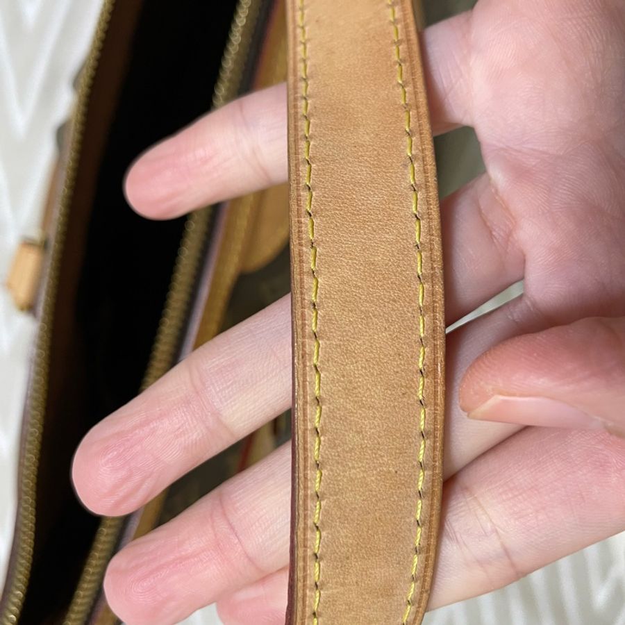LV M40145 PALERMO 經典Monogram 老花肩背/斜背/手提包 二手精品 正貨-31