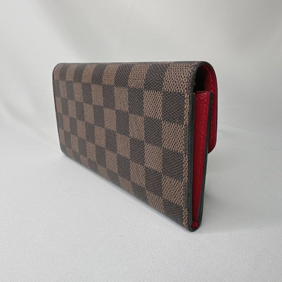 LV EMILIE棋盤格翻蓋長夾-4