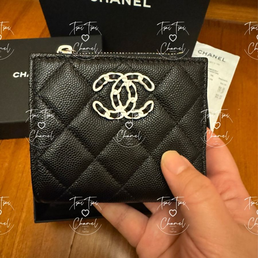 [已售出]Chanel24C荔枝皮對開短夾-4