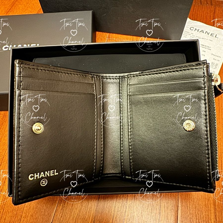[已售出]Chanel24C荔枝皮對開短夾-9