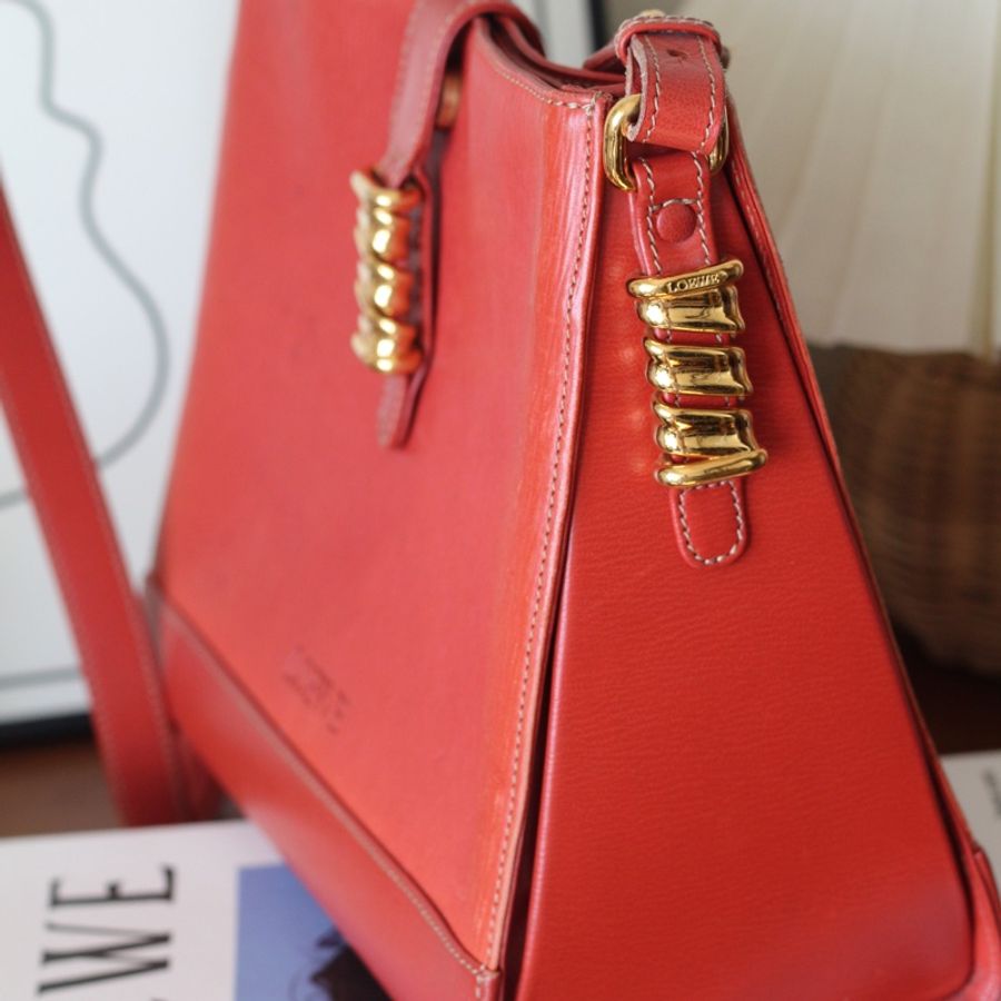 Loewe中古蛇骨包-4