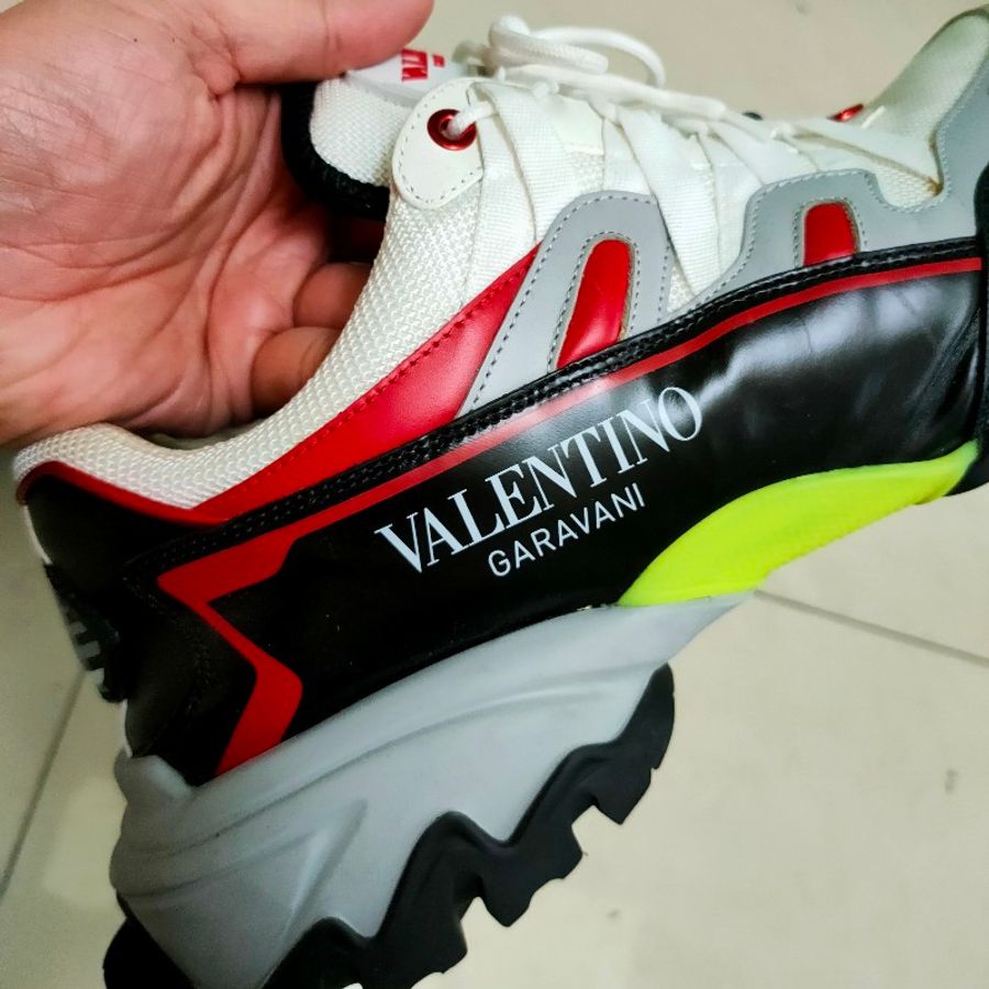 ㊣✨Valentino Garavani✨**尺寸:43**(附盒/防塵袋)范倫鐵諾 男 潮流 拼色 老爹鞋 休閒鞋/二手鞋🌳二手樹屋🌳-15