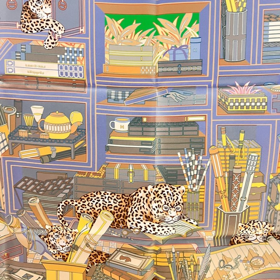🐎 Les Douze Leopards 90雙面方巾 🐎-19