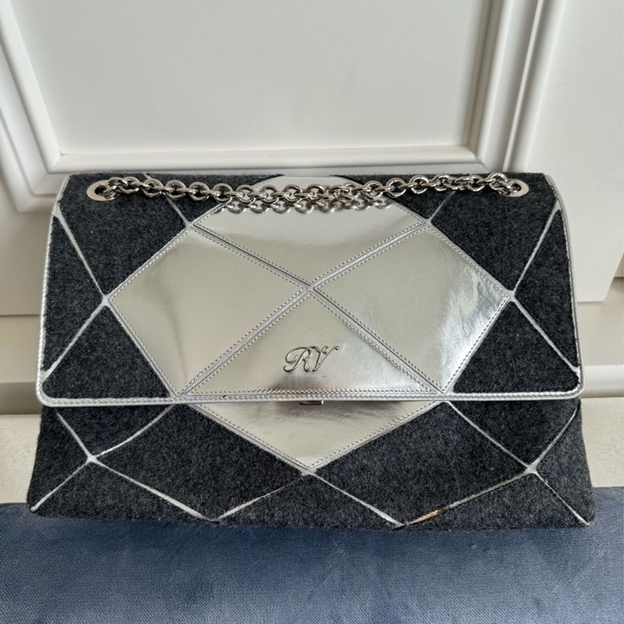 Roger vivier Prismick Bag (黑拼接銀)-0