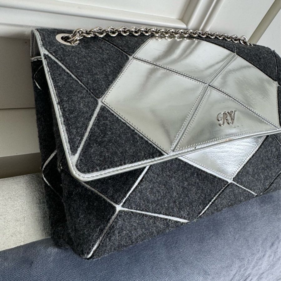 Roger vivier Prismick Bag (黑拼接銀)-4