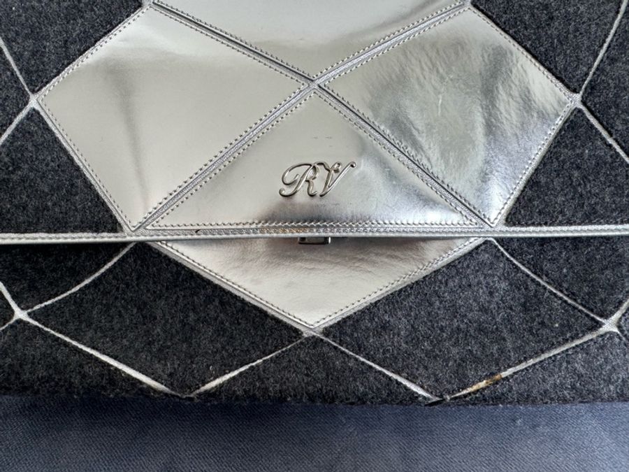 Roger vivier Prismick Bag (黑拼接銀)-6