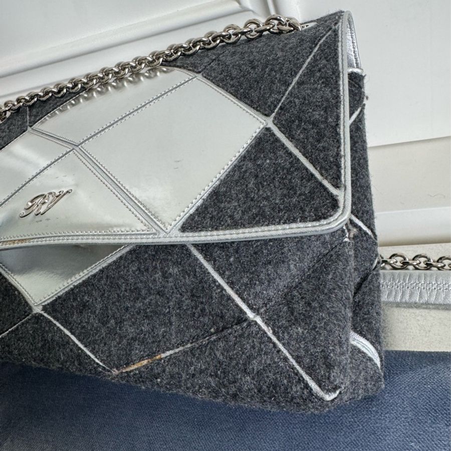 Roger vivier Prismick Bag (黑拼接銀)-8