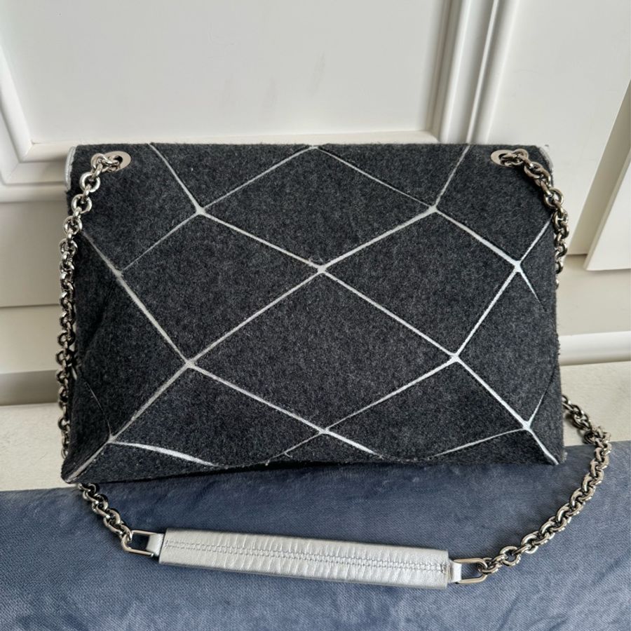 Roger vivier Prismick Bag (黑拼接銀)-9