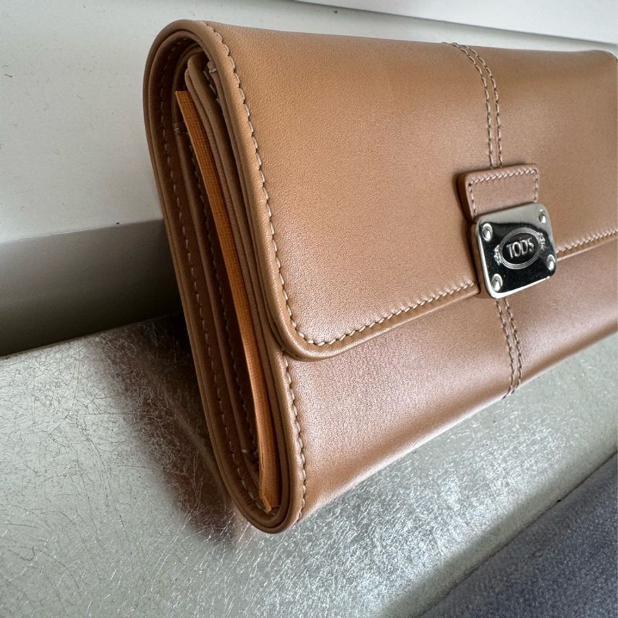 Tods 錢包 折疊式 皮夾 全新 未使用-7
