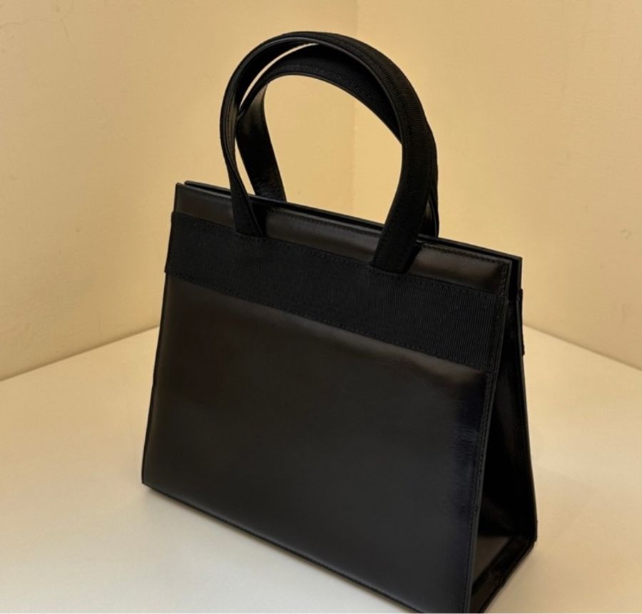 Ferragamo蝴蝶結經典牛皮手提包-3