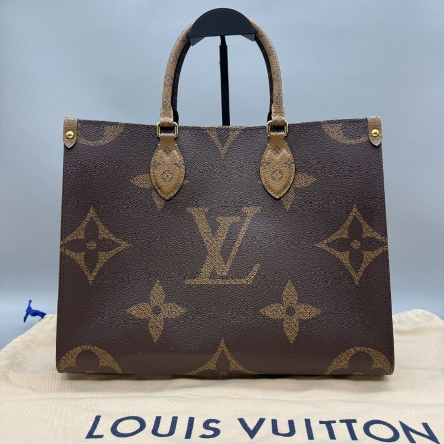 Lv on the go 中號 老花 芯片款-0