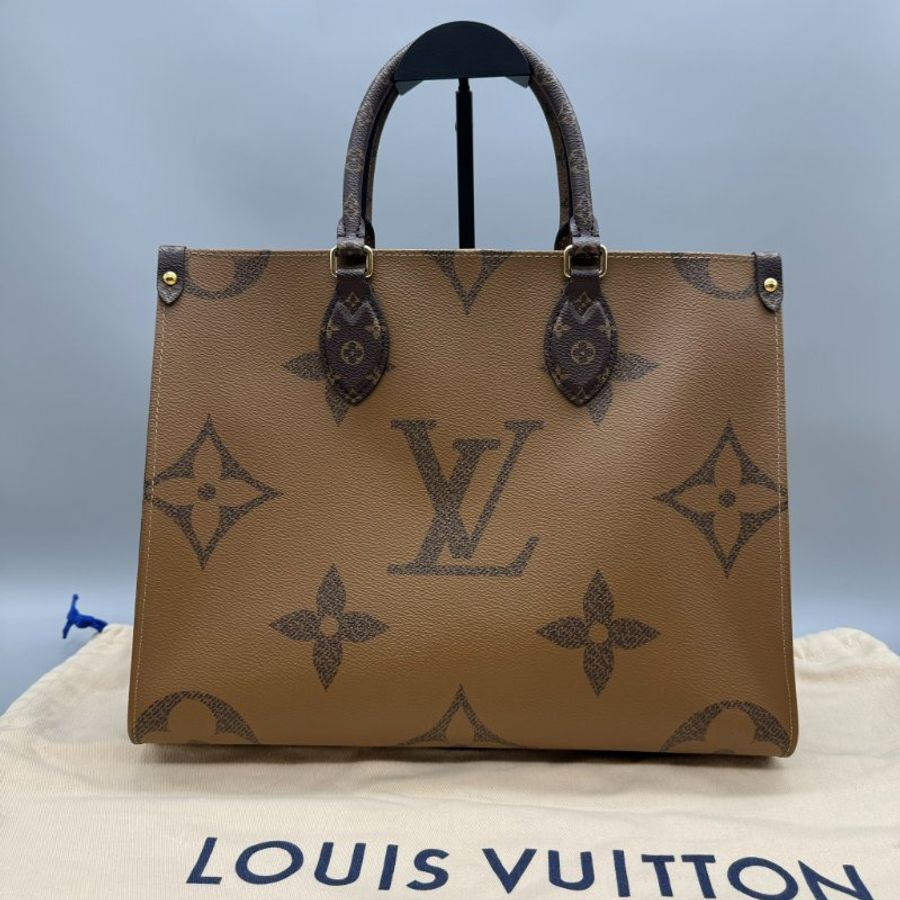 Lv on the go 中號 老花 芯片款-1