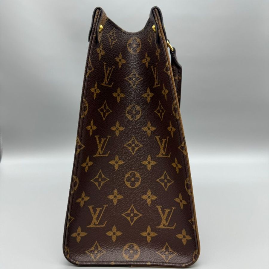 Lv on the go 中號 老花 芯片款-9