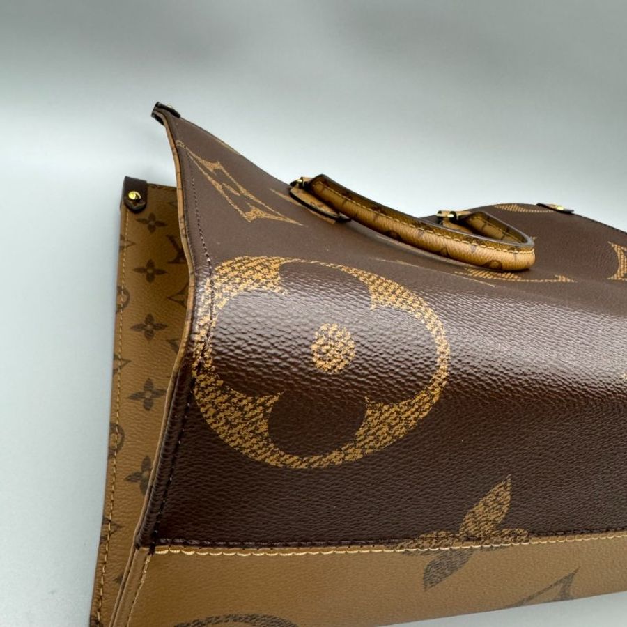Lv on the go 中號 老花 芯片款-11
