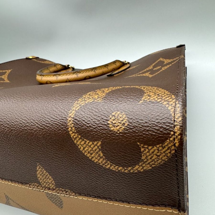 Lv on the go 中號 老花 芯片款-12