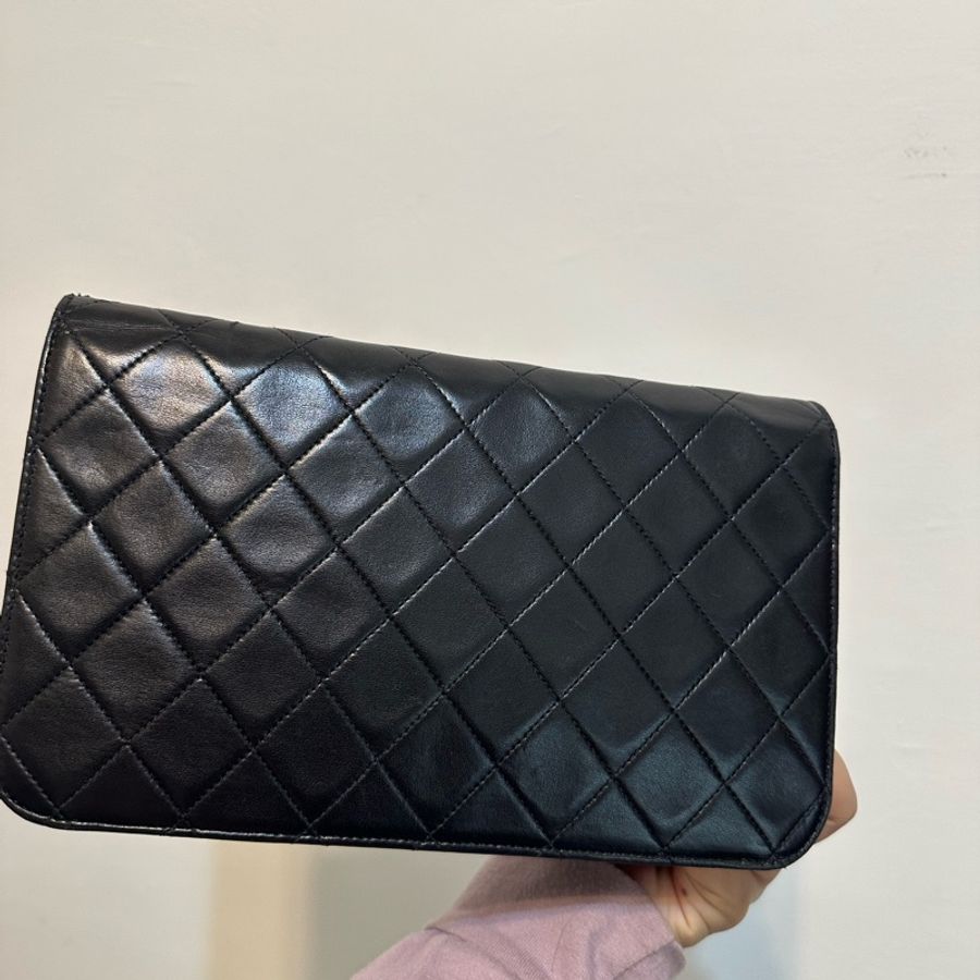Vintage Chanel 黑金羊包-8