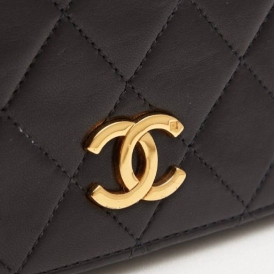 Vintage Chanel 黑金羊包-12