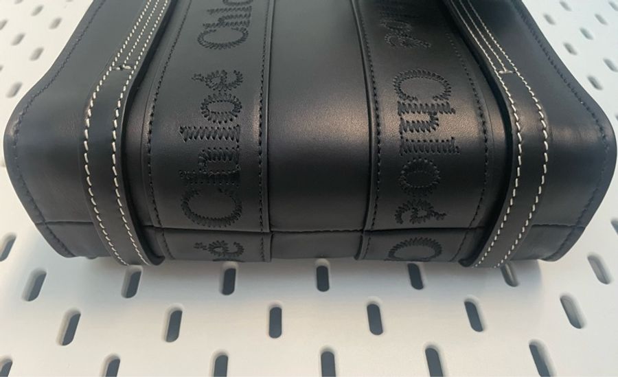 Chloe woody mini 兩用托特(黑)-16